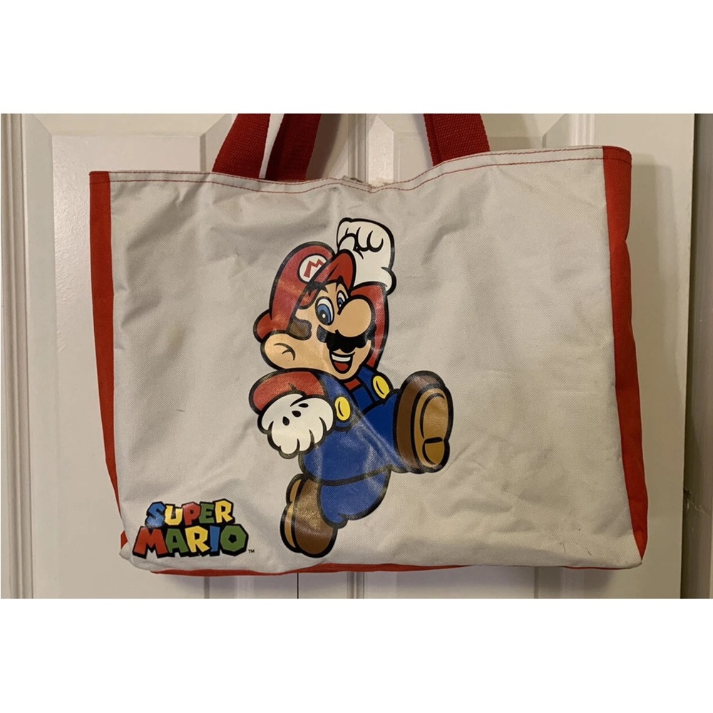 Super Mario Tote‎ Bag with Red Handles had controller gear